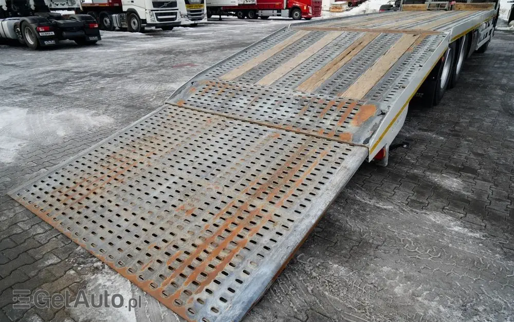 IVECO STRALIS 360 / 6X2 /  LAWETA / PLATFORMA 9,3 M / NAJAZDY HYDRAULICZNE / WYCIĄGARKA / OŚ PODONOSZONA  / EURO 6 