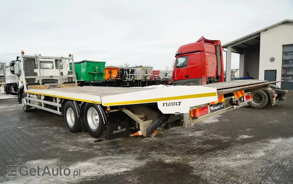 IVECO STRALIS 360 / 6X2 /  LAWETA / PLATFORMA 9,3 M / NAJAZDY HYDRAULICZNE / WYCIĄGARKA / OŚ PODONOSZONA  / EURO 6 