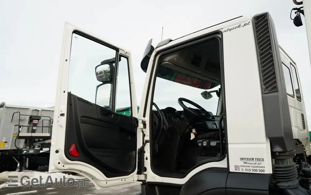 IVECO STRALIS 360 / 6X2 /  LAWETA / PLATFORMA 9,3 M / NAJAZDY HYDRAULICZNE / WYCIĄGARKA / OŚ PODONOSZONA  / EURO 6 