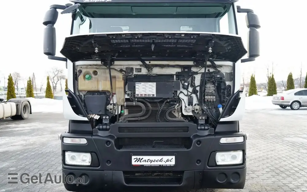 IVECO STRALIS 360 / 6X2 /  LAWETA / PLATFORMA 9,3 M / NAJAZDY HYDRAULICZNE / WYCIĄGARKA / OŚ PODONOSZONA  / EURO 6 