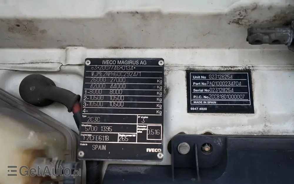 IVECO STRALIS 360 / 6X2 /  LAWETA / PLATFORMA 9,3 M / NAJAZDY HYDRAULICZNE / WYCIĄGARKA / OŚ PODONOSZONA  / EURO 6 