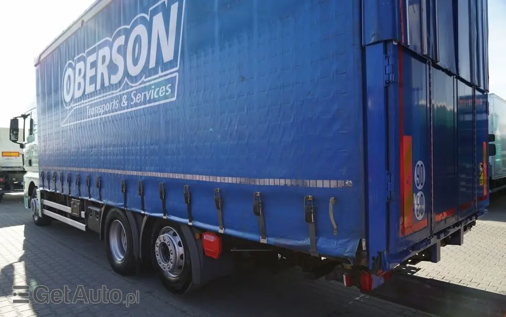 MAN TGX 26.460 / ZESTAW TANDEM PRZEJAZDOWY / 120 M3 / OŚ PODNOSZONA / OŚ SKRĘTNA / + PRZYCZEPA FRUEHAUF / OSIE SAF 