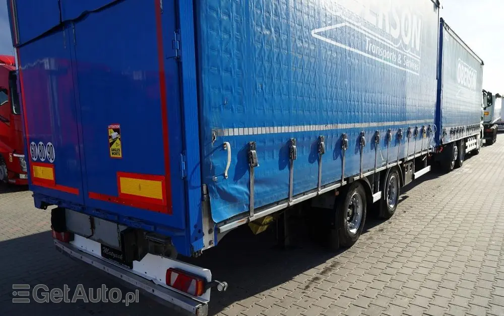 MAN TGX 26.460 / ZESTAW TANDEM PRZEJAZDOWY / 120 M3 / OŚ PODNOSZONA / OŚ SKRĘTNA / + PRZYCZEPA FRUEHAUF / OSIE SAF 