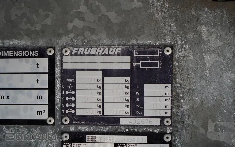 MAN TGX 26.460 / ZESTAW TANDEM PRZEJAZDOWY / 120 M3 / OŚ PODNOSZONA / OŚ SKRĘTNA / + PRZYCZEPA FRUEHAUF / OSIE SAF 