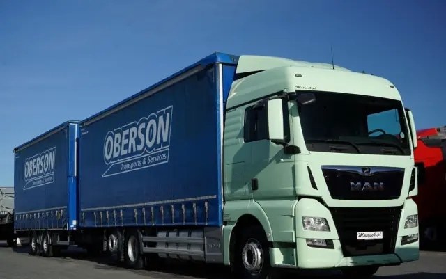 MAN TGX 26.460 / ZESTAW TANDEM PRZEJAZDOWY / 120 M3 / OŚ PODNOSZONA / OŚ SKRĘTNA / + PRZYCZEPA FRUEHAUF / OSIE SAF 