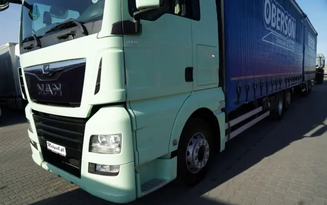 MAN TGX 26.460 / ZESTAW TANDEM PRZEJAZDOWY / 120 M3 / OŚ PODNOSZONA / OŚ SKRĘTNA / + PRZYCZEPA FRUEHAUF / OSIE SAF 