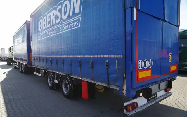 MAN TGX 26.460 / ZESTAW TANDEM PRZEJAZDOWY / 120 M3 / OŚ PODNOSZONA / OŚ SKRĘTNA / + PRZYCZEPA FRUEHAUF / OSIE SAF 