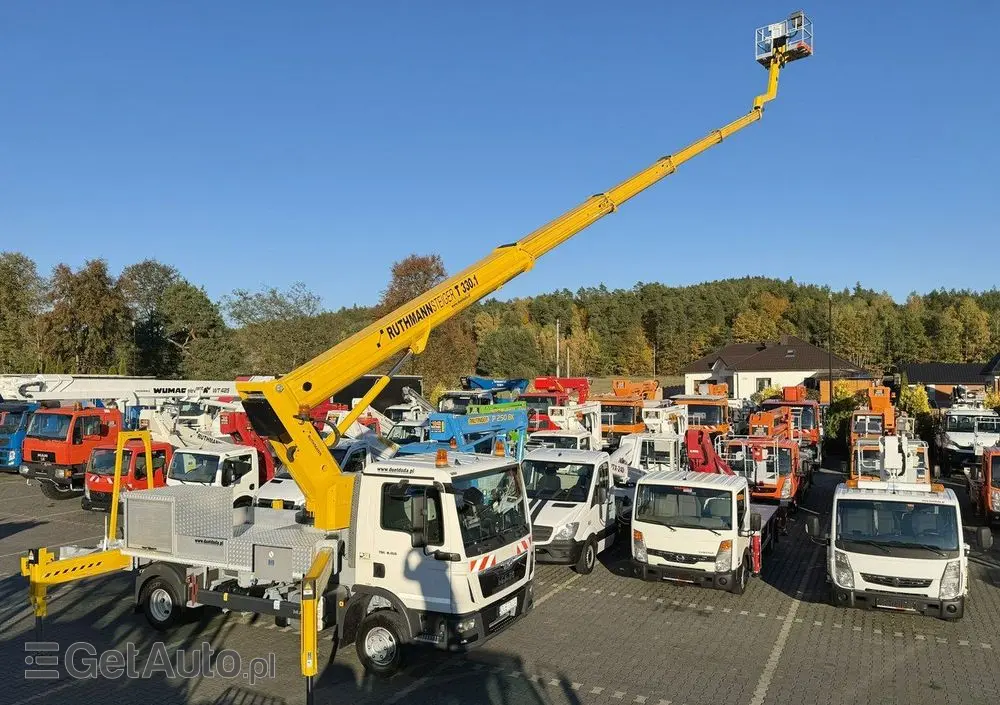 MAN TGL 7.150 Zwyżka Ruthmann T330 33-Metry w bok 21m Mały przebieg 