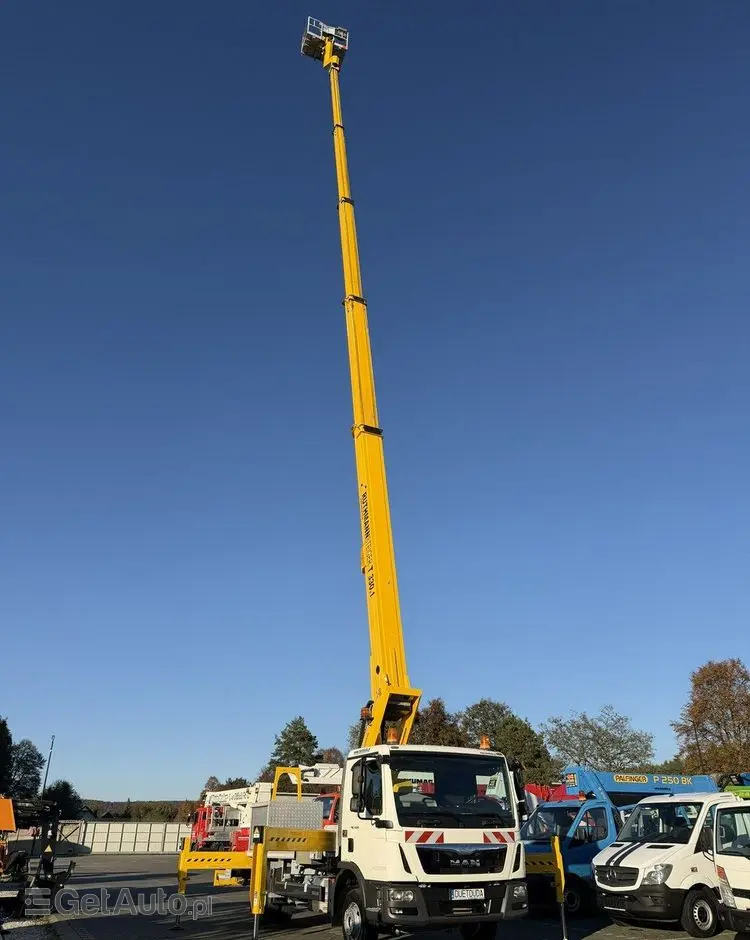 MAN TGL 7.150 Zwyżka Ruthmann T330 33-Metry w bok 21m Mały przebieg 