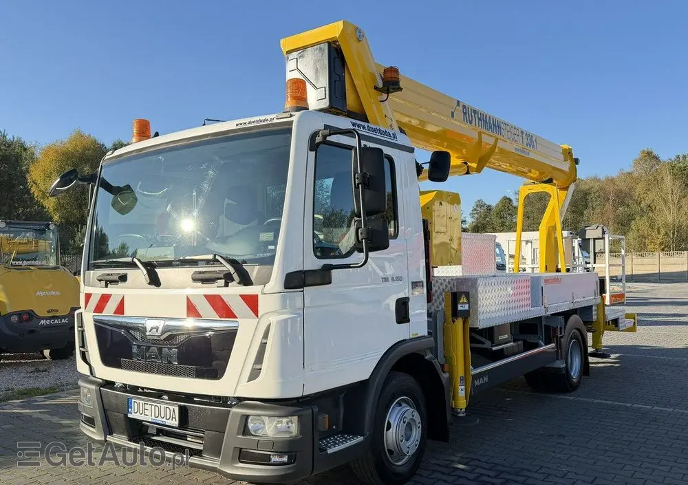 MAN TGL 7.150 Zwyżka Ruthmann T330 33-Metry w bok 21m Mały przebieg 