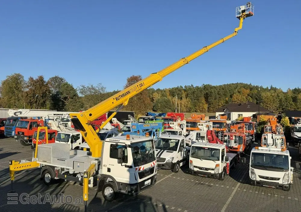 MAN TGL 7.150 Zwyżka Ruthmann T330 33-Metry w bok 21m Mały przebieg 