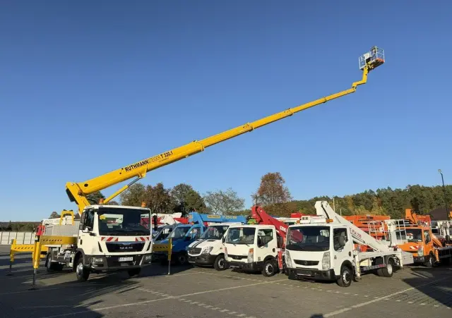 MAN TGL 7.150 Zwyżka Ruthmann T330 33-Metry w bok 21m Mały przebieg 