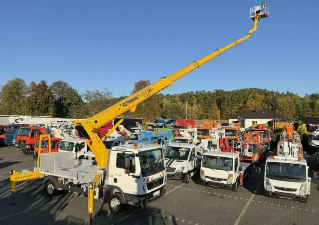 MAN TGL 7.150 Zwyżka Ruthmann T330 33-Metry w bok 21m Mały przebieg 