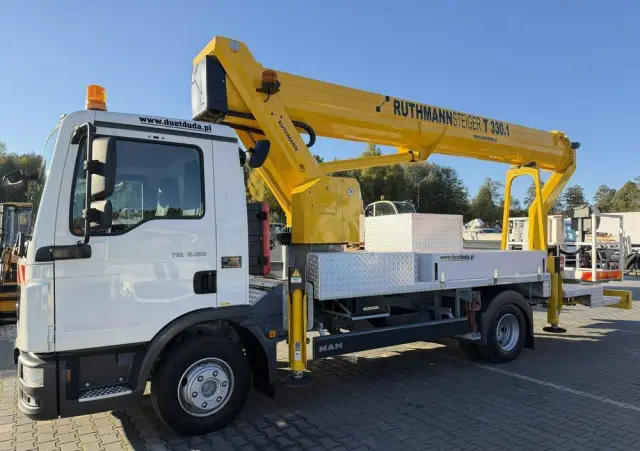 MAN TGL 7.150 Zwyżka Ruthmann T330 33-Metry w bok 21m Mały przebieg 