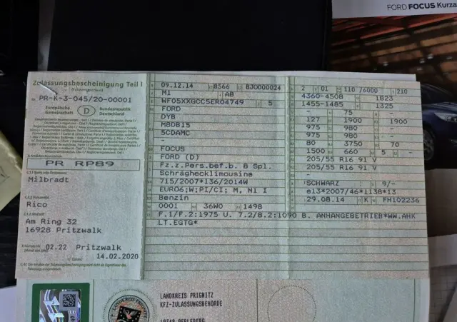 FORD Focus 1.5 EcoBoost Start-Stopp-System TITANIUM