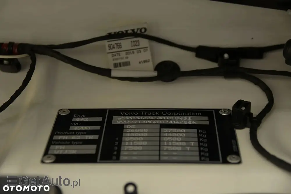 VOLVO FH 500///* 2019///* PRZEB. JEDYNE 311 TYŚ///* HDS///* PALFINGER PK 23.001L///* OŚ SKRĘTNA///ROTATOR///* CHWYTAK///* WAGA///* STAN BARDZO DOBRY 