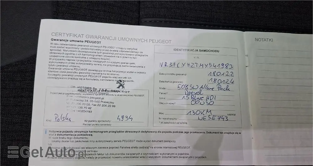 PEUGEOT 508 1.5 BlueHDi Allure Pack S&S EAT8