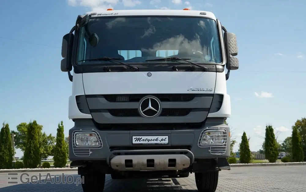 MERCEDES-BENZ ACTROS 2636 / 6x4 / SKRZYNIOWY 7 M + HDS HIAB  -  WYSÓW 12,6 M / MOCNA PODŁOGA / STEROWANIE RADIOWE / ROTATOR / SPROWADZONY 