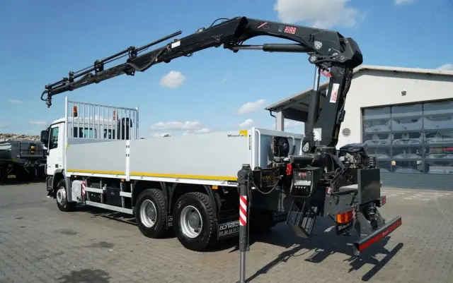 MERCEDES-BENZ ACTROS 2636 / 6x4 / SKRZYNIOWY 7 M + HDS HIAB  -  WYSÓW 12,6 M / MOCNA PODŁOGA / STEROWANIE RADIOWE / ROTATOR / SPROWADZONY 