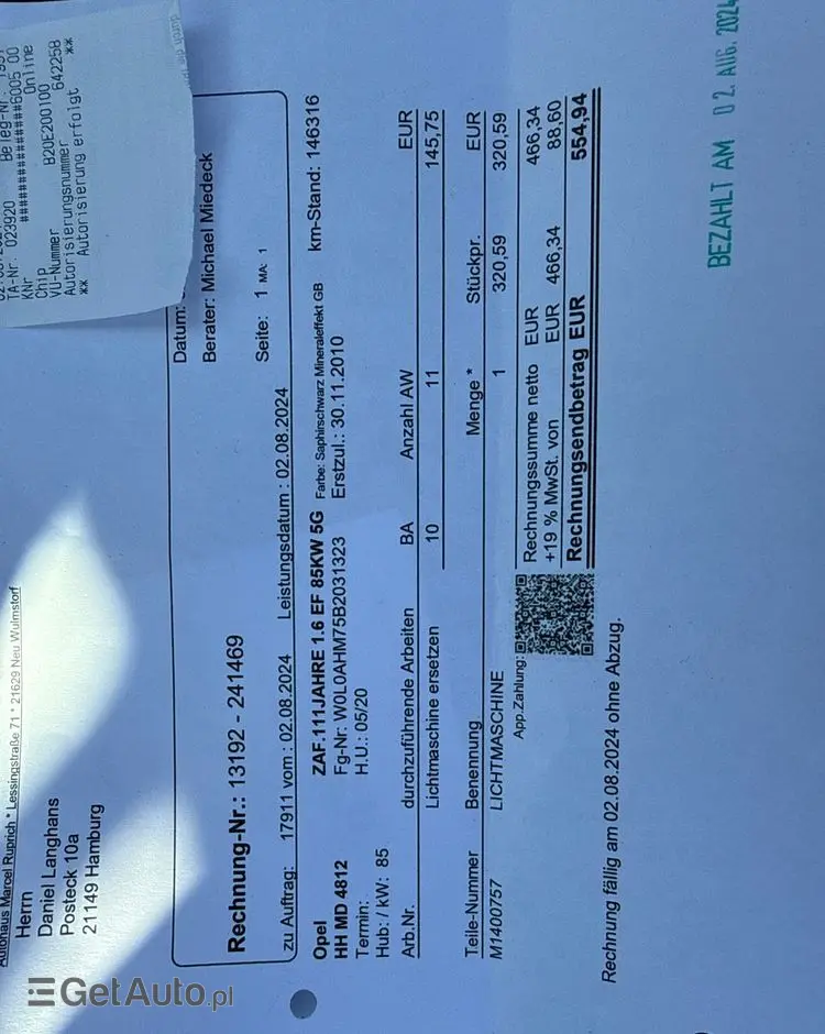 OPEL Zafira 1.6 Innovation