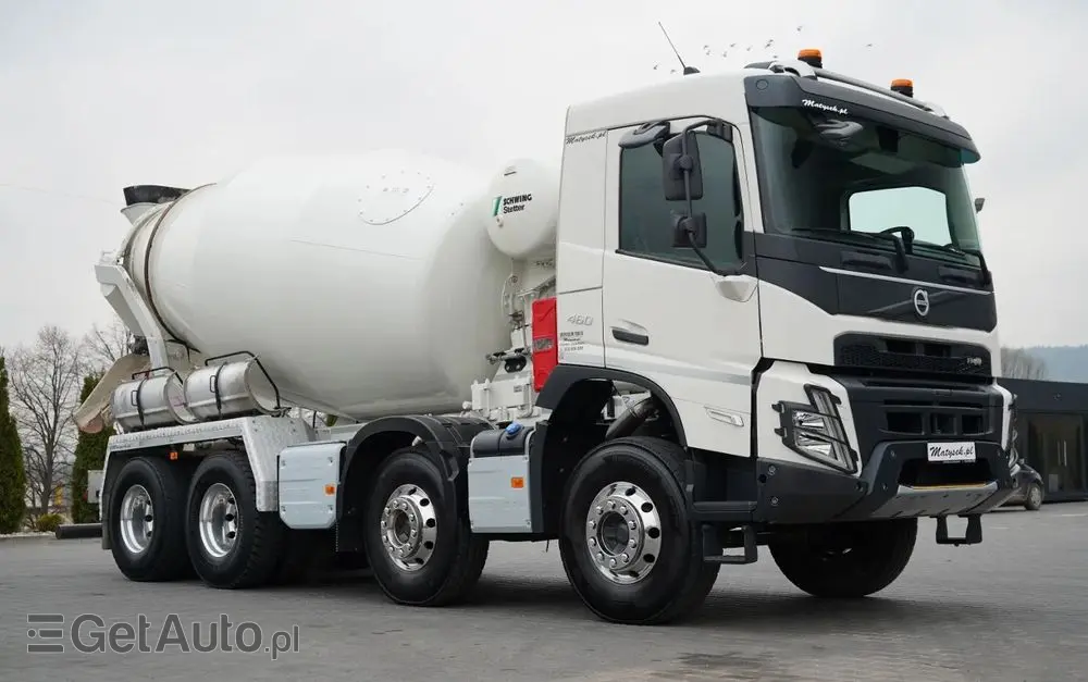 VOLVO FMX 460 / 8x4 / GRUSZKA 9m3 / BETONOMIESZARKA / SCHWING STETTER / 9 M3 / I-SHIFT/ ALUFELGI / EURO 6 