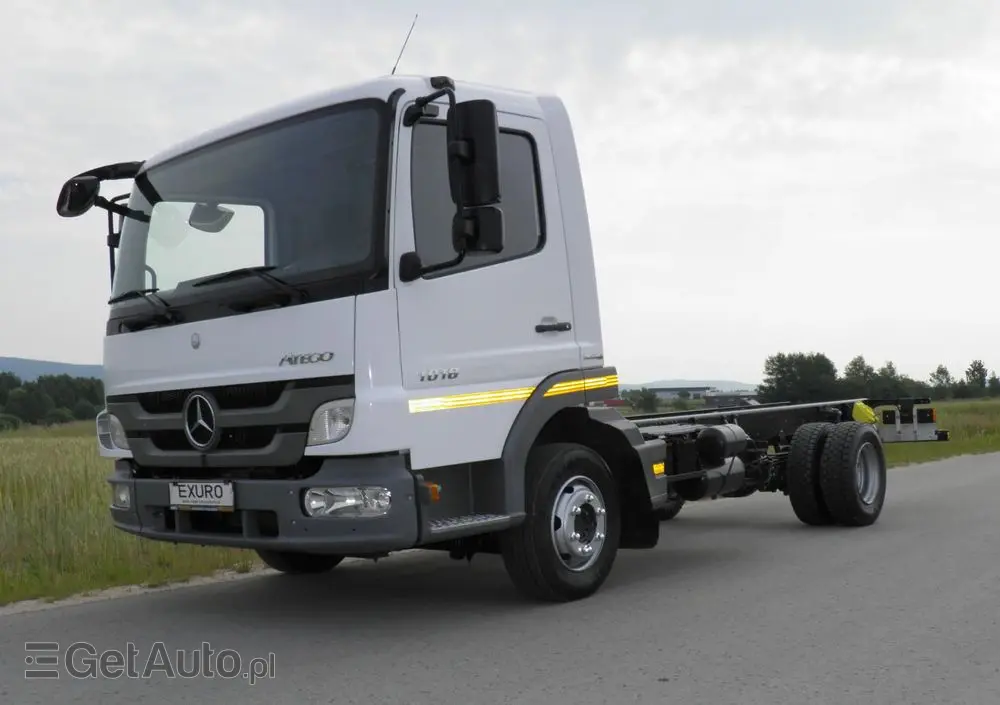 MERCEDES-BENZ ATEGO 1018 RAMA LAWETA NAJAZD POD ZABUDOWĘ STAN IDEALNY SALON POLSKA I-WŁAŚCICIEL 2012R MAŁY PRZEBIEG 