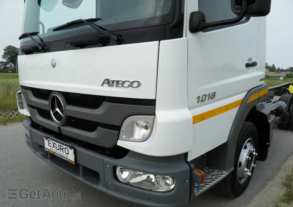 MERCEDES-BENZ ATEGO 1018 RAMA LAWETA NAJAZD POD ZABUDOWĘ STAN IDEALNY SALON POLSKA I-WŁAŚCICIEL 2012R MAŁY PRZEBIEG 