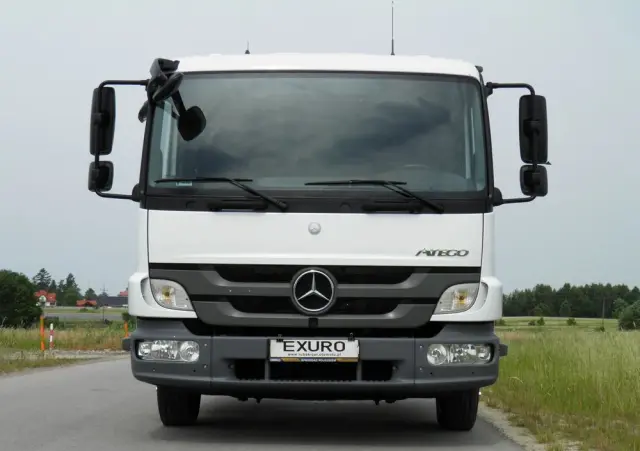 MERCEDES-BENZ ATEGO 1018 RAMA LAWETA NAJAZD POD ZABUDOWĘ STAN IDEALNY SALON POLSKA I-WŁAŚCICIEL 2012R MAŁY PRZEBIEG 