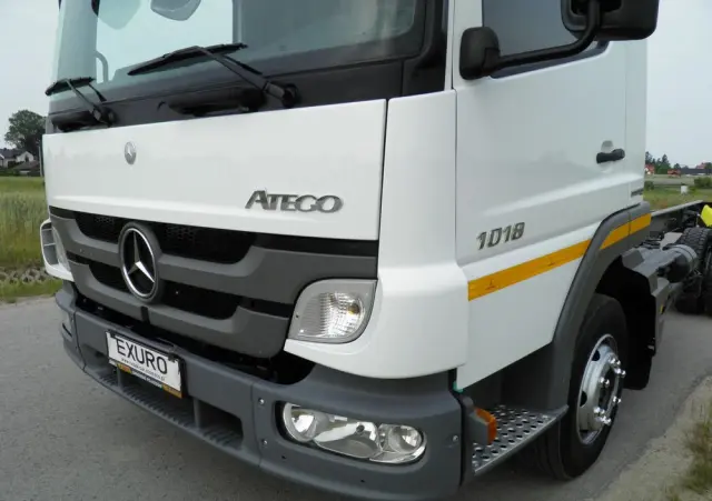 MERCEDES-BENZ ATEGO 1018 RAMA LAWETA NAJAZD POD ZABUDOWĘ STAN IDEALNY SALON POLSKA I-WŁAŚCICIEL 2012R MAŁY PRZEBIEG 