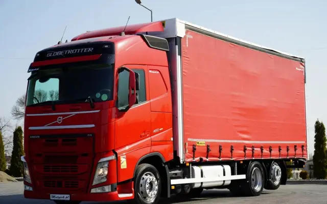VOLVO FH 460 / FIRANKA 7,4 M  SOLÓWKA / I-SAVE / KLIMA POSTOJOWA / OŚ PODNOSZONA I SKRĘTNA / WIELTON / 