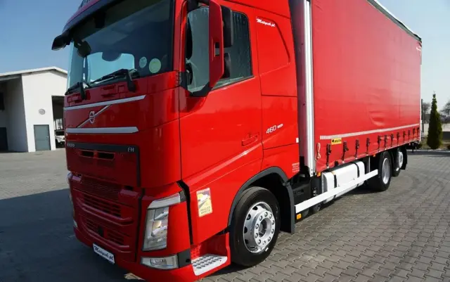 VOLVO FH 460 / FIRANKA 7,4 M  SOLÓWKA / I-SAVE / KLIMA POSTOJOWA / OŚ PODNOSZONA I SKRĘTNA / WIELTON / 