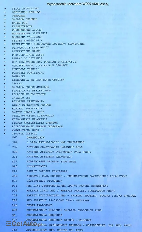 MERCEDES-BENZ Klasa C 220 (BlueTEC) d 7G-TRONIC AMG Line