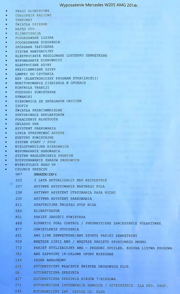 MERCEDES-BENZ Klasa C 220 (BlueTEC) d 7G-TRONIC AMG Line