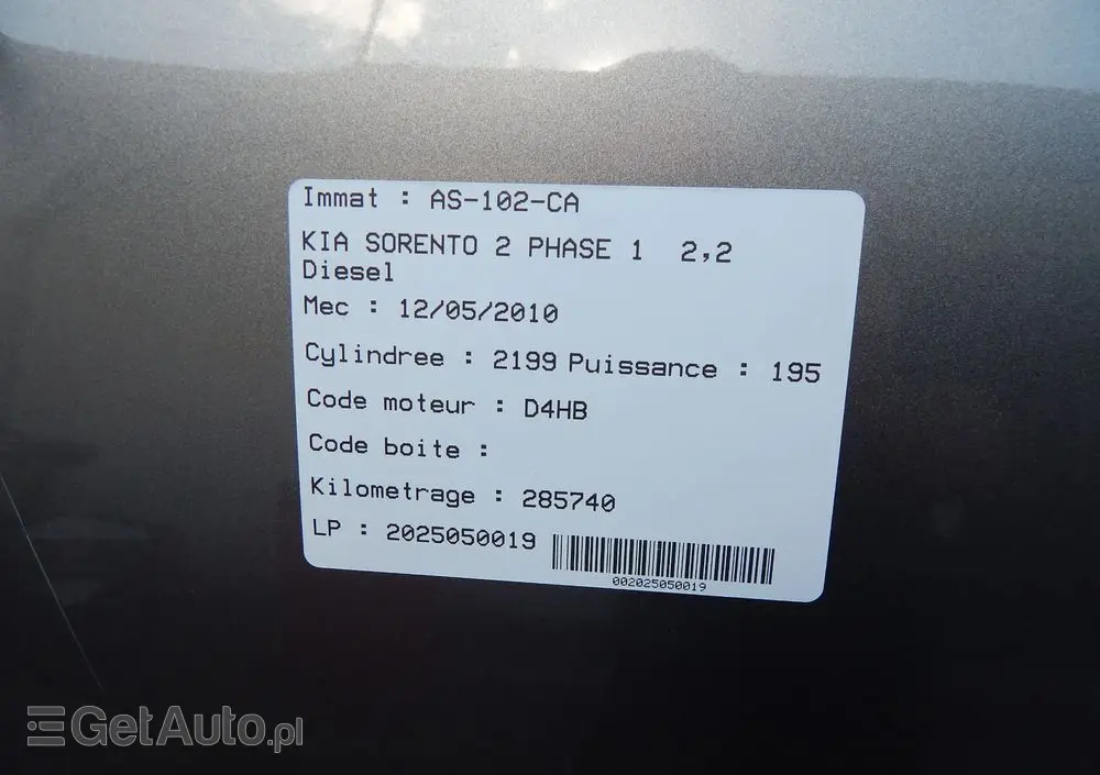 KIA Sorento 2.2 CRDI XL 7os