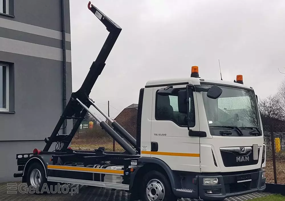 MAN TGL 12.220 HAKOWIEC 4x2 KLIMA DO KONTENERÓW MANUAL 