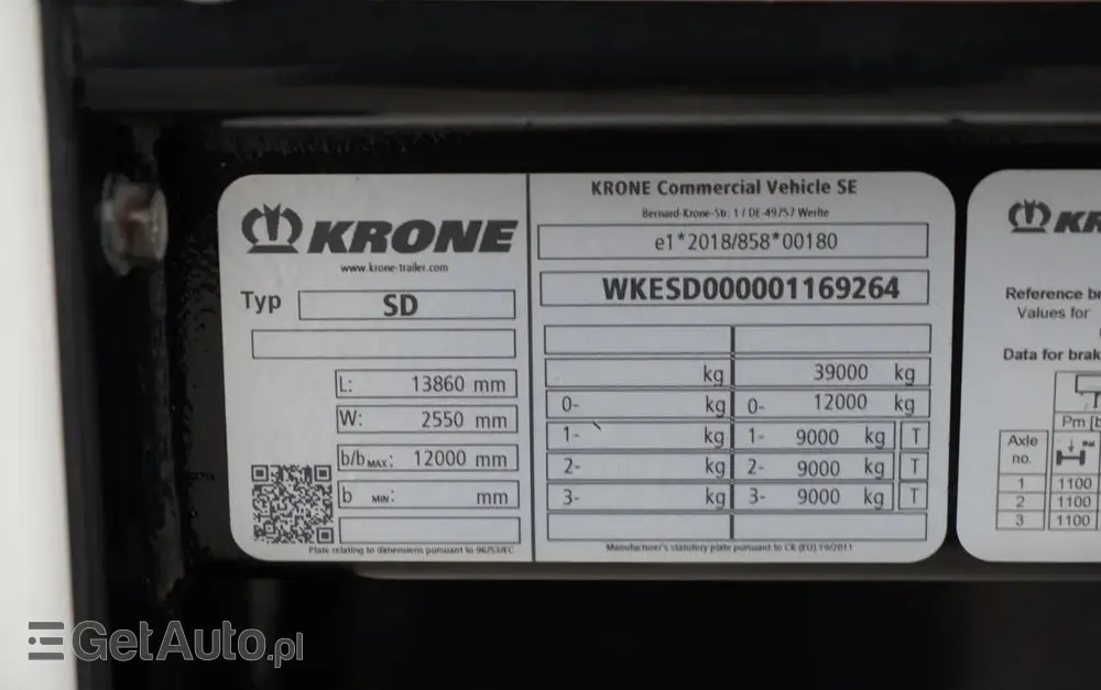 KRONE FIRANKA / 2024 ROK / KOSZ NA PALETY / 2 OSIE PODNOSZONE / MAŁO UŻYWANA / 