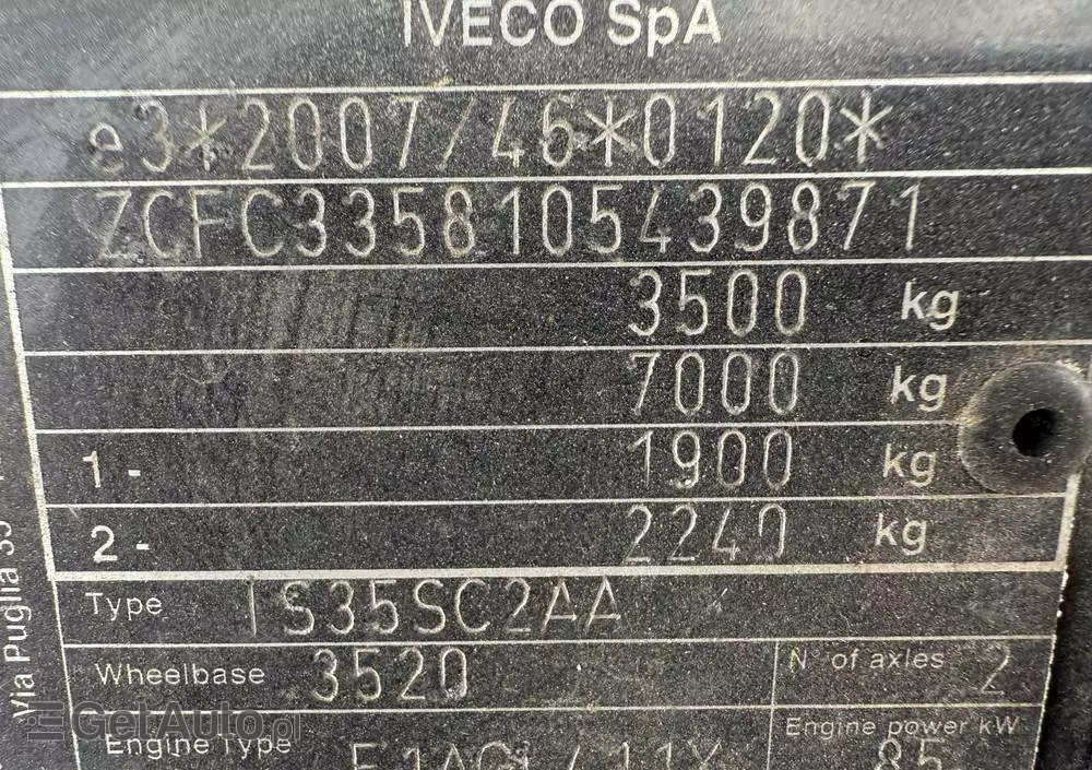 IVECO 2021/Daily/Średni/manual/Klima/Tempomat/ 