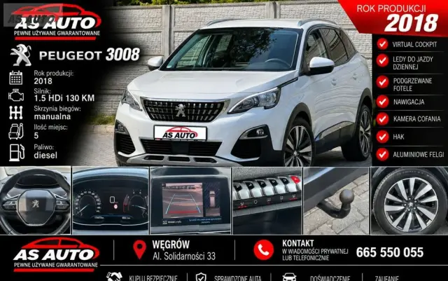 PEUGEOT 3008 1.5 BlueHDi Allure Pack S&S