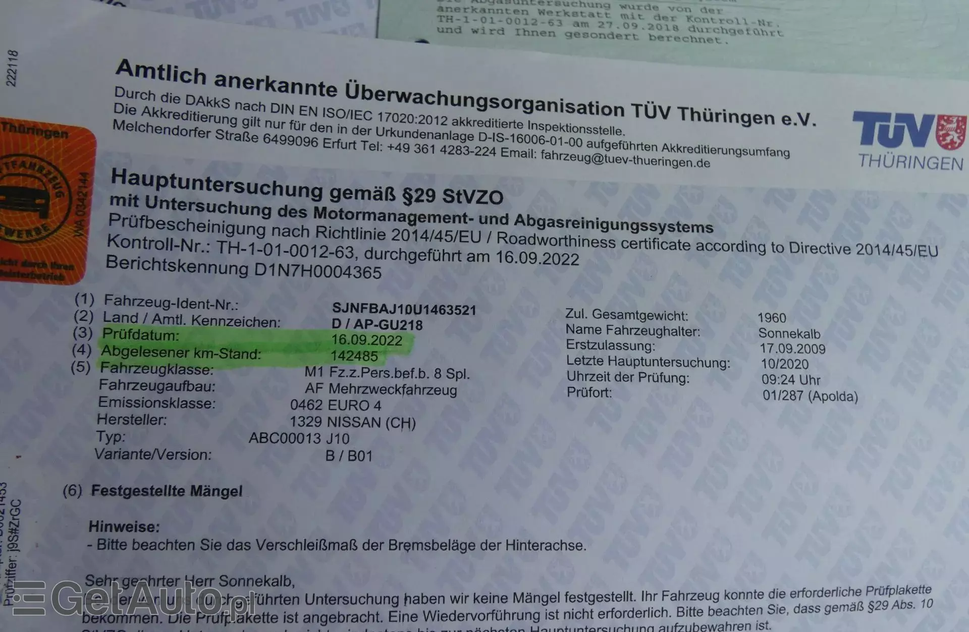 NISSAN Qashqai 2.0i (141 KM)