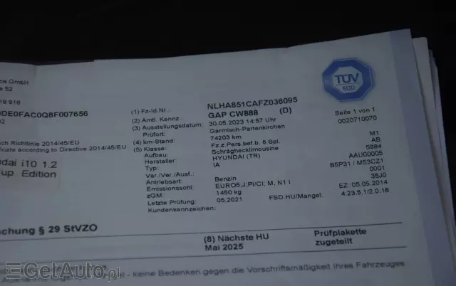 HYUNDAI I10 1.2 Fifa World Cup Edition