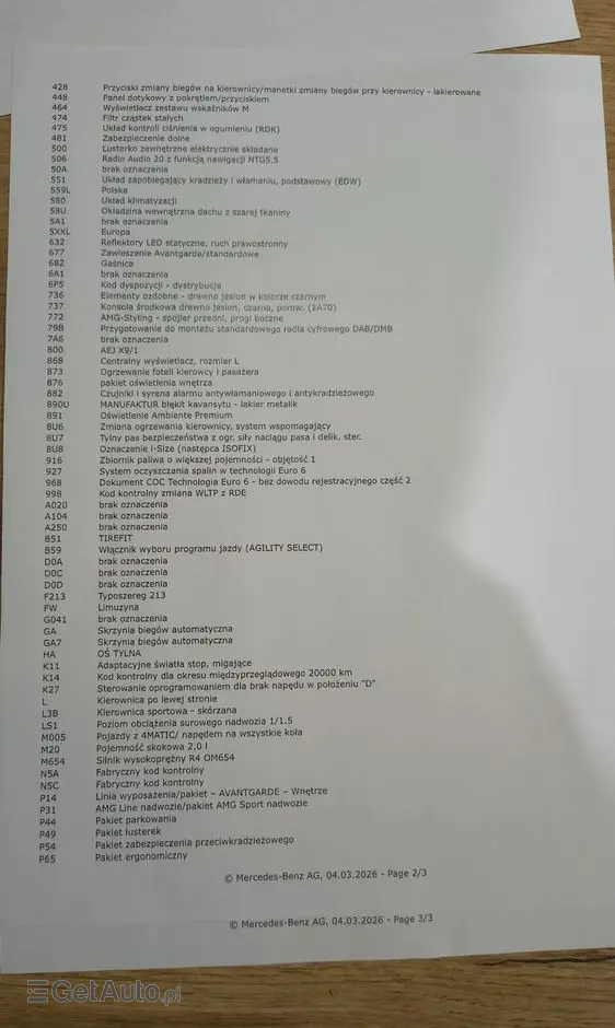 MERCEDES-BENZ Klasa E 220 d 4-Matic AMG