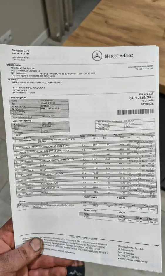 MERCEDES-BENZ Klasa E 220 d 4-Matic AMG