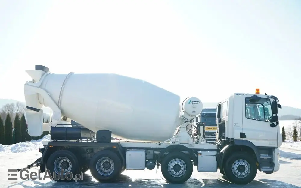 DAF CF 440 / 8x4 / BETONOMIESZARKA SCHWING STETTER / GRUSZKA 9 M3 / AUTOMAT / KAMERA / 