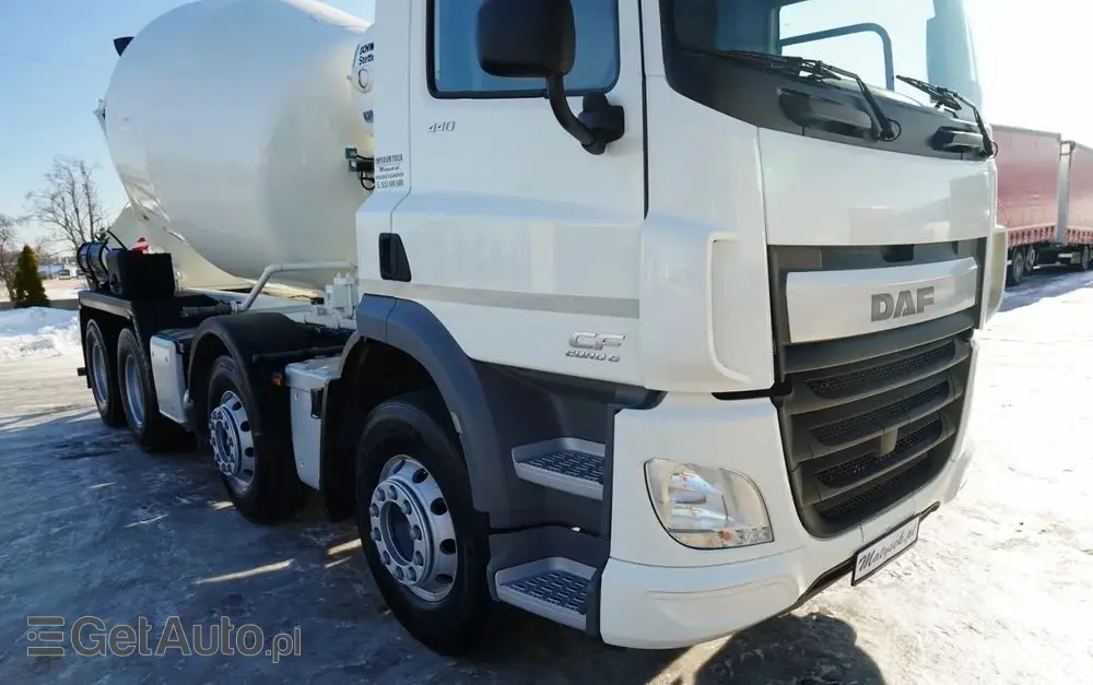 DAF CF 440 / 8x4 / BETONOMIESZARKA SCHWING STETTER / GRUSZKA 9 M3 / AUTOMAT / KAMERA / 