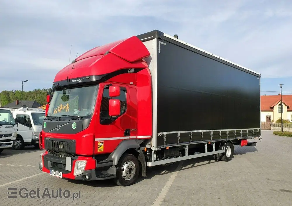 VOLVO FL12.240 E6 Firana Tył Drzwi Dach Zsuwany Bogato Wyposażony !!! 