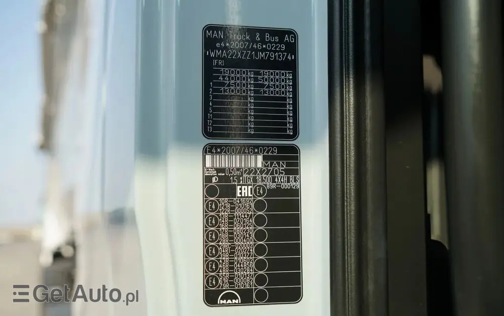 MAN TGX 18.500 / ZESTAW / 4x4 / HYDRAULIKA / HYDRODRIVE / NISKA KABINA / + WYWROTKA / MEGA /  26 M3 / 2025 