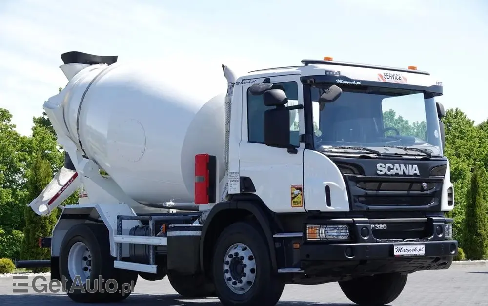 SCANIA P 320 / BETONOMIESZARKA / GRUSZKA / 6 m3 / EURO 6 