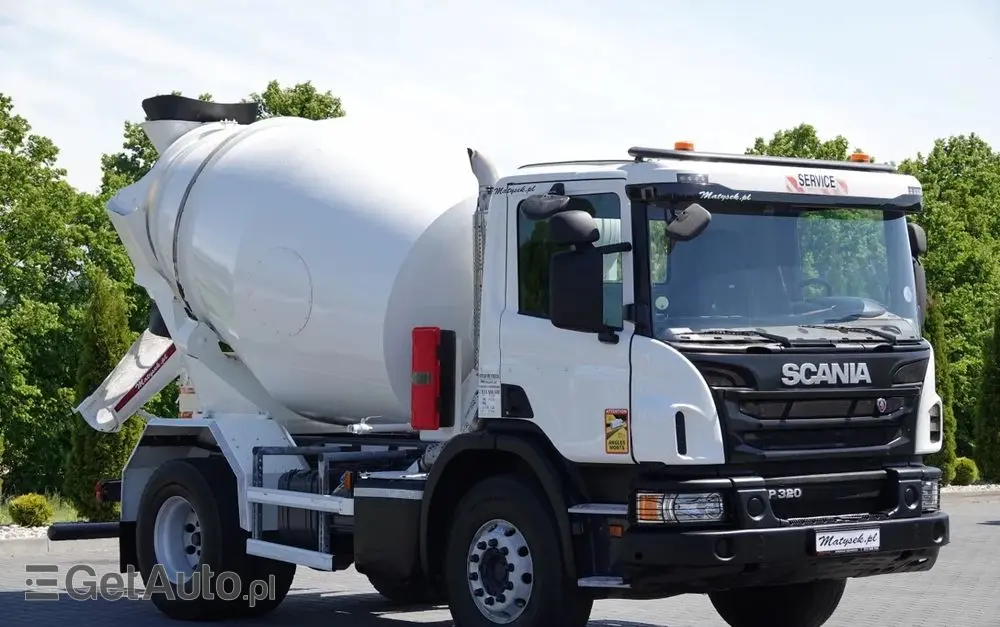 SCANIA P 320 / BETONOMIESZARKA / GRUSZKA / 6 m3 / EURO 6 