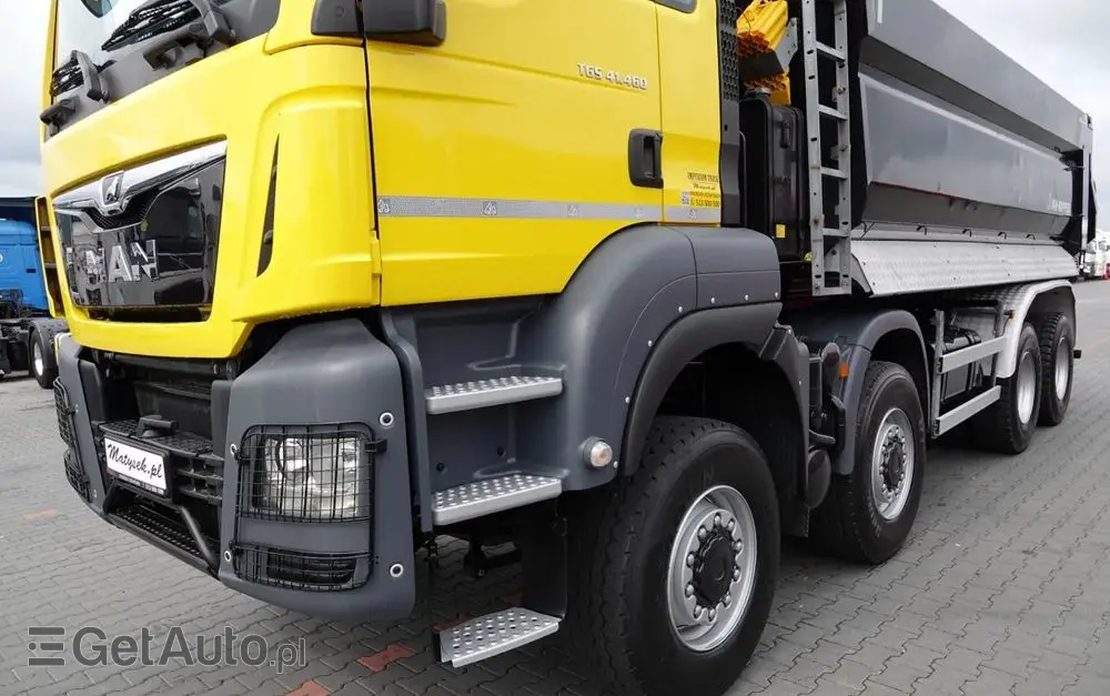 MAN TGS 41.460 / 8X8 / WYWROTKA TYLNOZSYPOWA / MANUAL / HARDOX / KH-KIPPER / 2017 ROK / PO KONTRAKCIE SERWISOWYM 