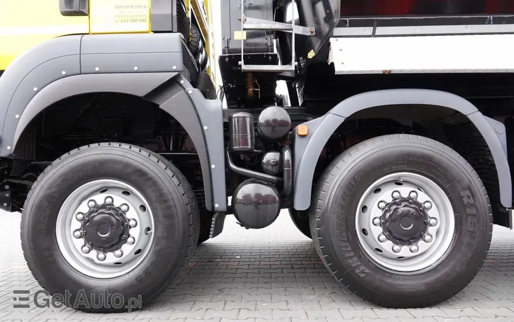 MAN TGS 41.460 / 8X8 / WYWROTKA TYLNOZSYPOWA / MANUAL / HARDOX / KH-KIPPER / 2017 ROK / PO KONTRAKCIE SERWISOWYM 